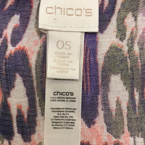 Chico's layering tunic with bottom zebra stripes - Picture 5 of 6
